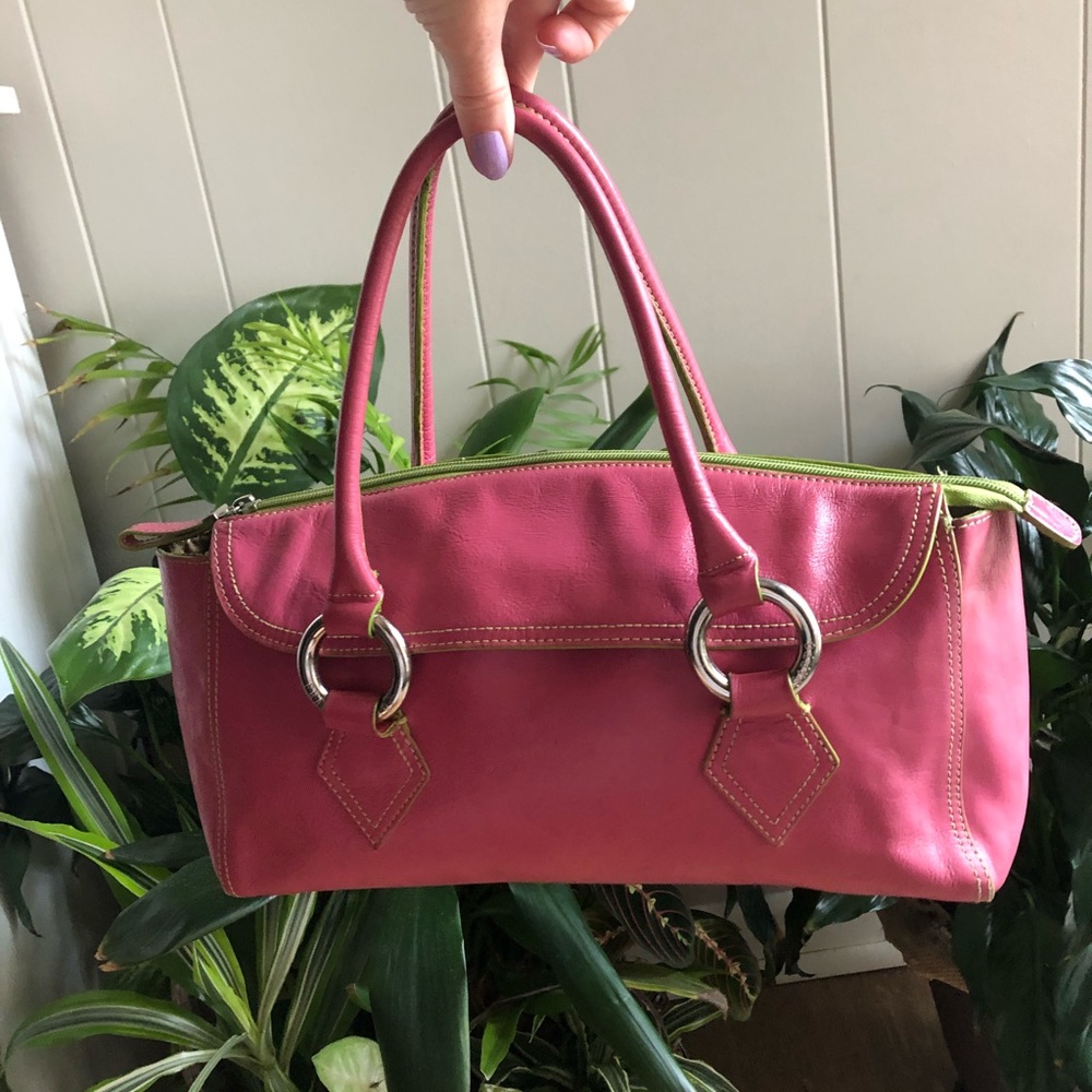 Pink Leather Purse